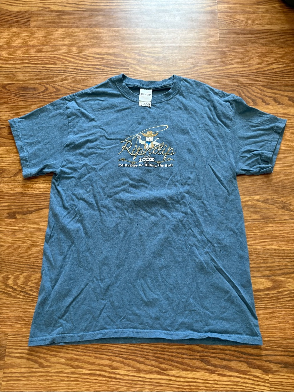 Ripndip Teal Cowboy Graphic Short Sleeve Tee